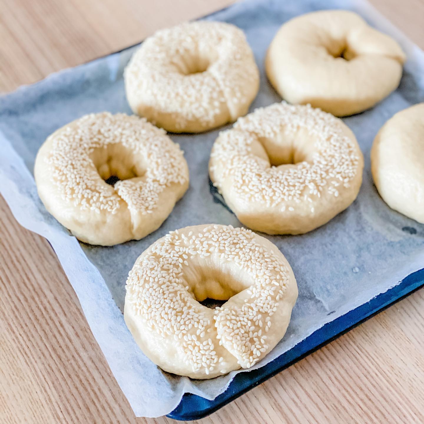 自製手揉原味/芝麻Bagel - step 2