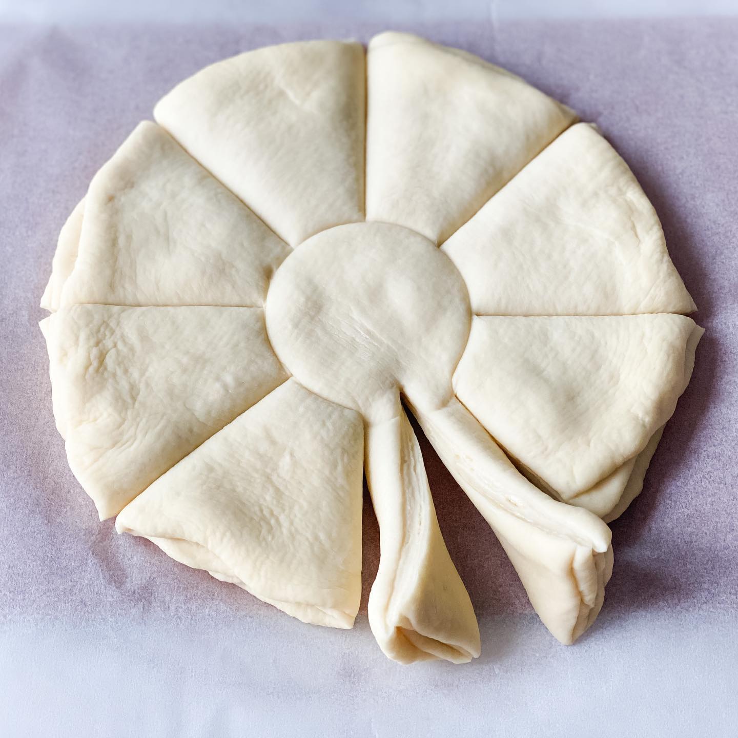 聖誕限定蒜茸牛油雪花包 - step 5