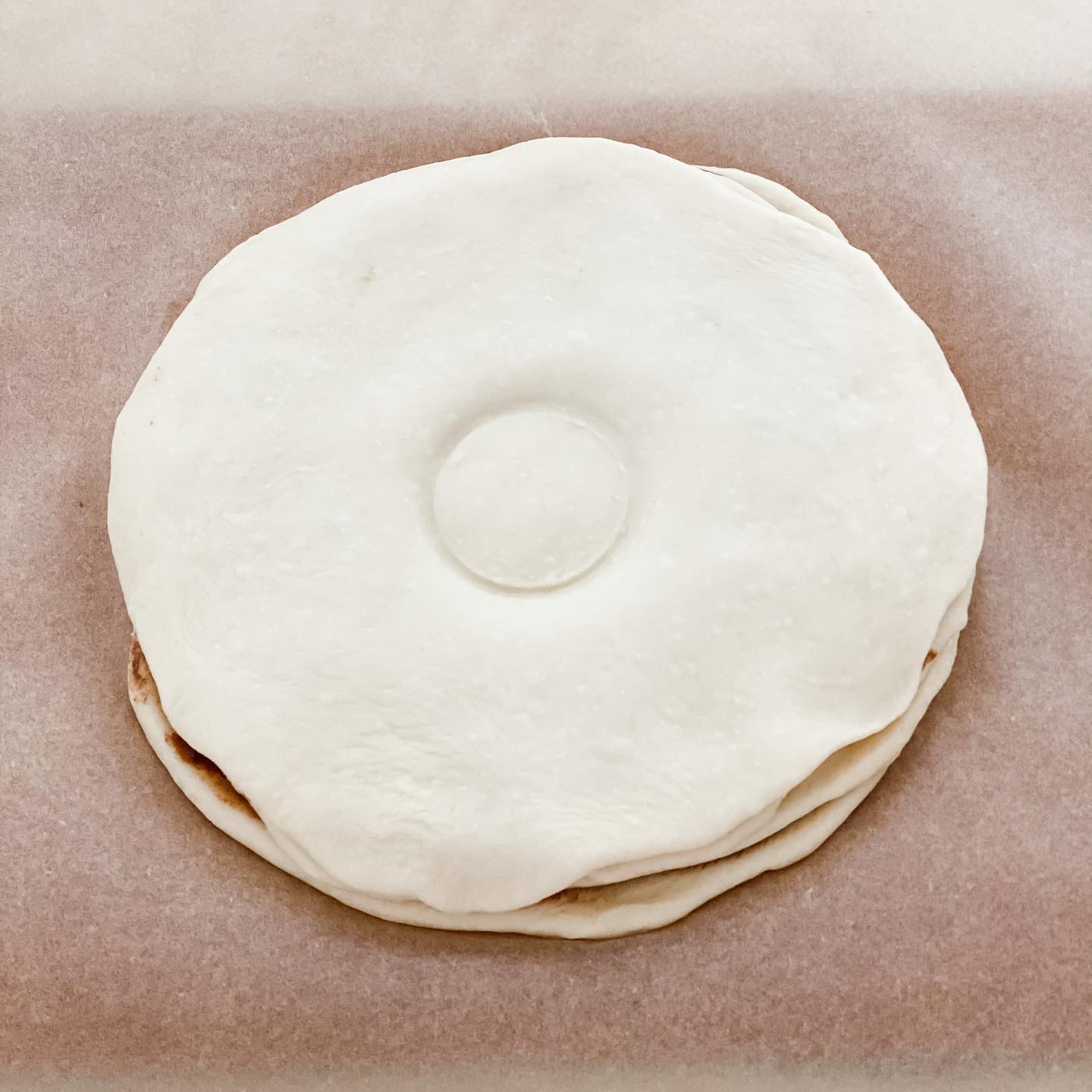 聖誕限定榛子醬雪花包 - step 2