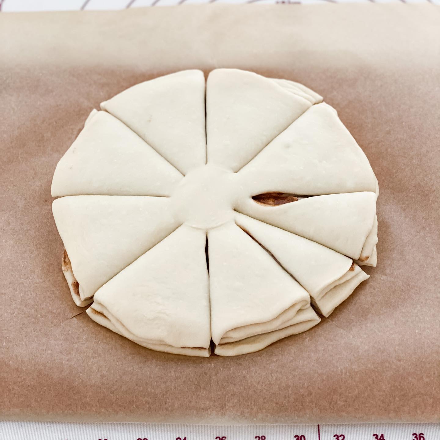 聖誕限定榛子醬雪花包 - step 4