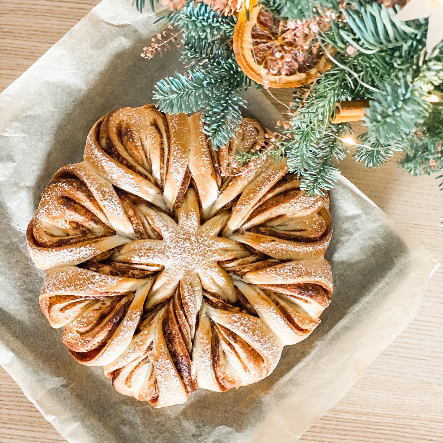 聖誕限定榛子醬雪花包