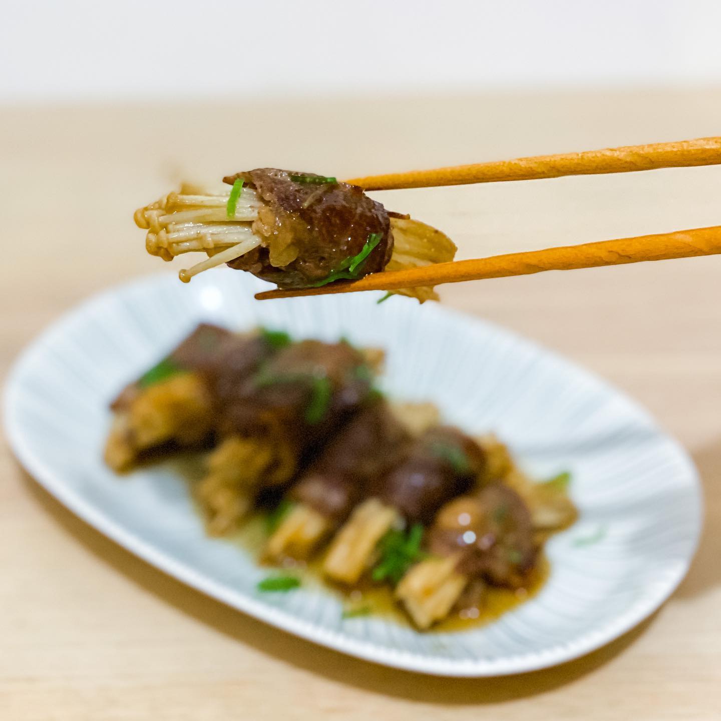 家常便飯 — 日式金菇牛肉卷 - step 2