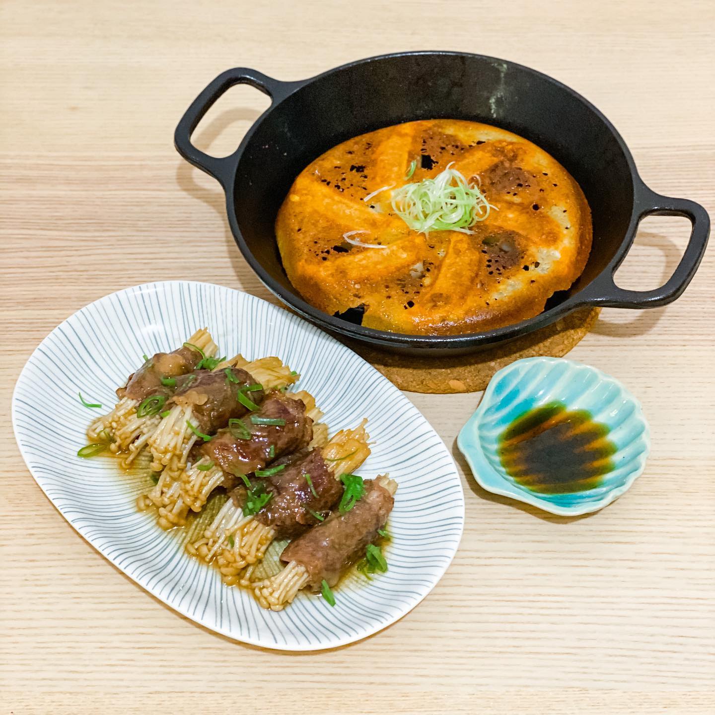 家常便飯 — 日式金菇牛肉卷