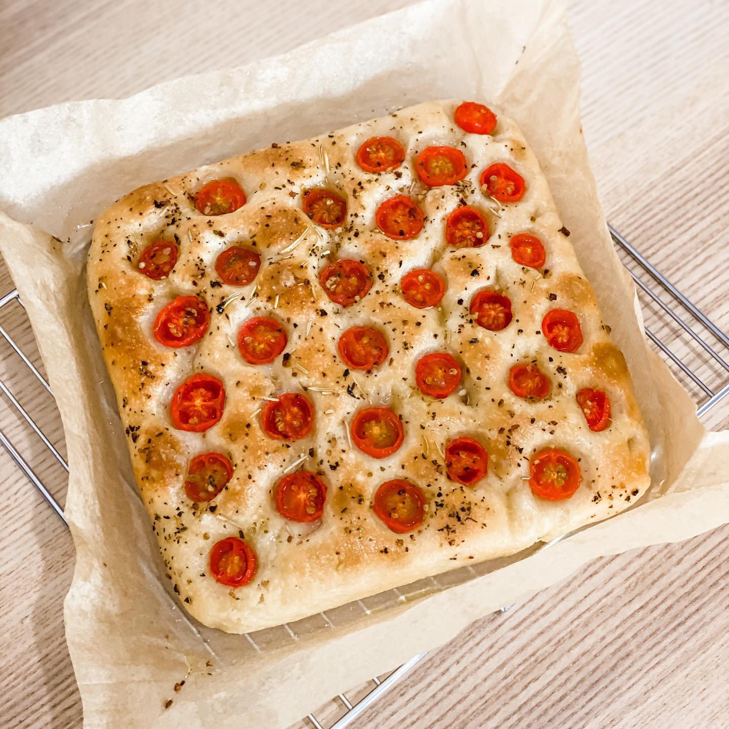 Focaccia 佛卡夏 意大利香草蕃茄麵包 - step 1