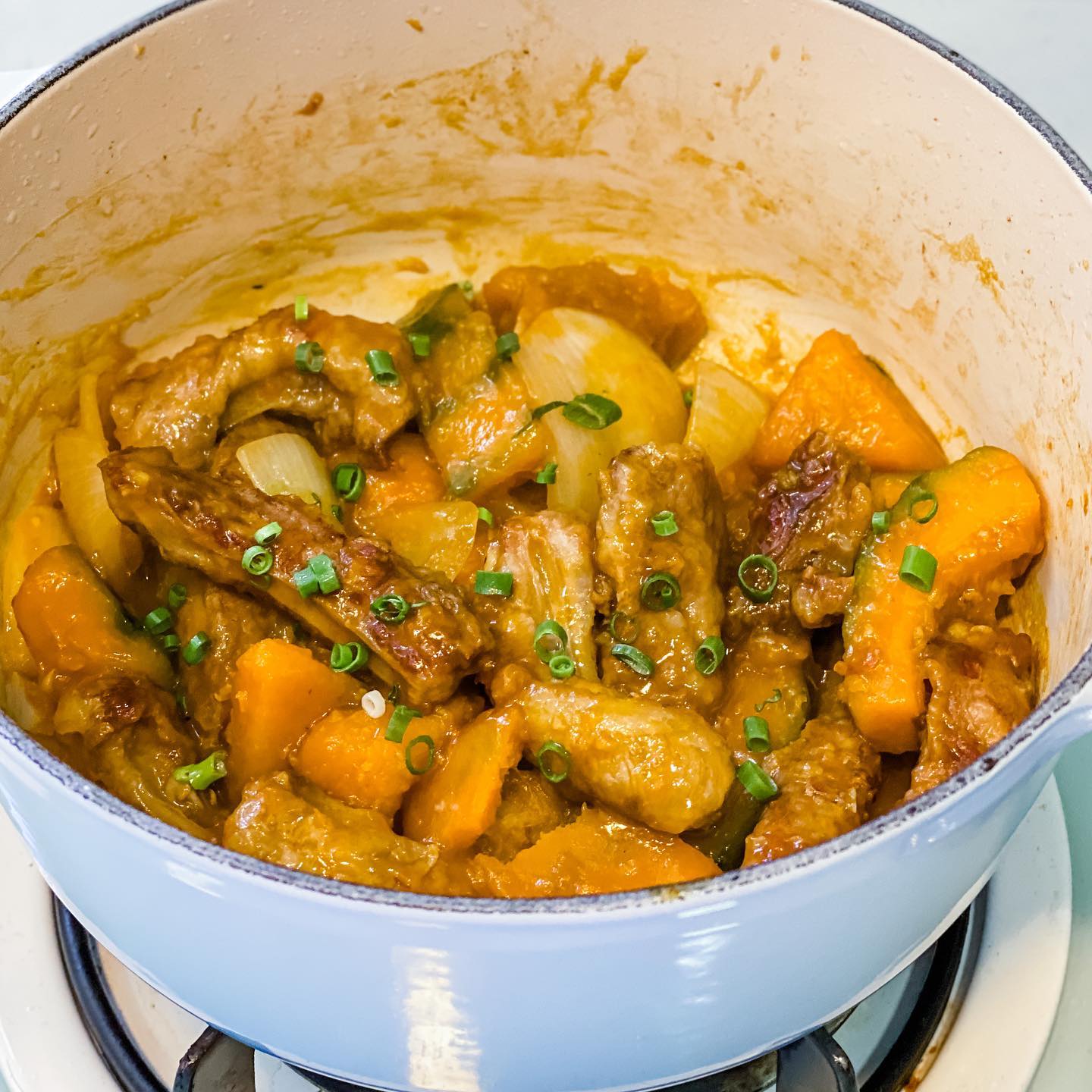 招牌菜式 — 蒜蓉南瓜豬肋條 - step 4