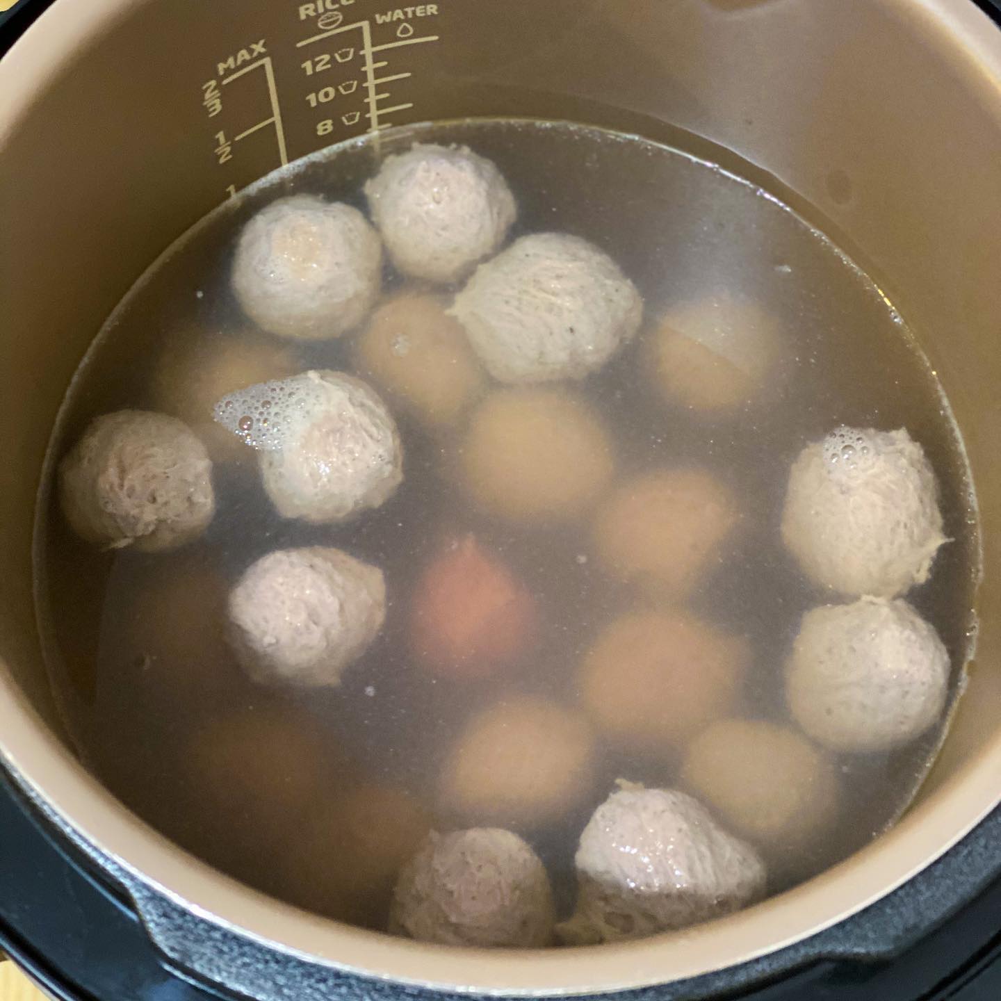 Hand Beaten Beef Balls - step 1