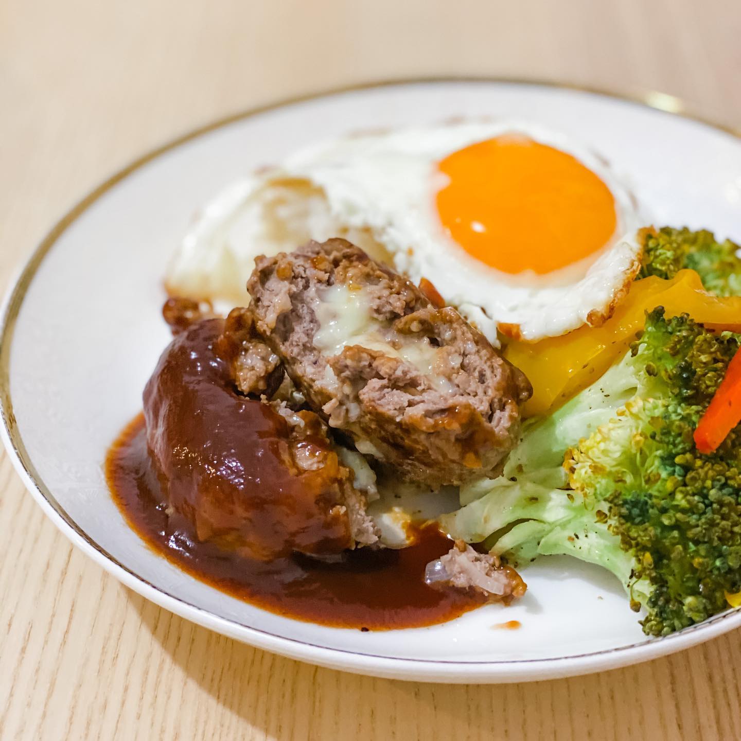 日式漢堡扒 - step 1