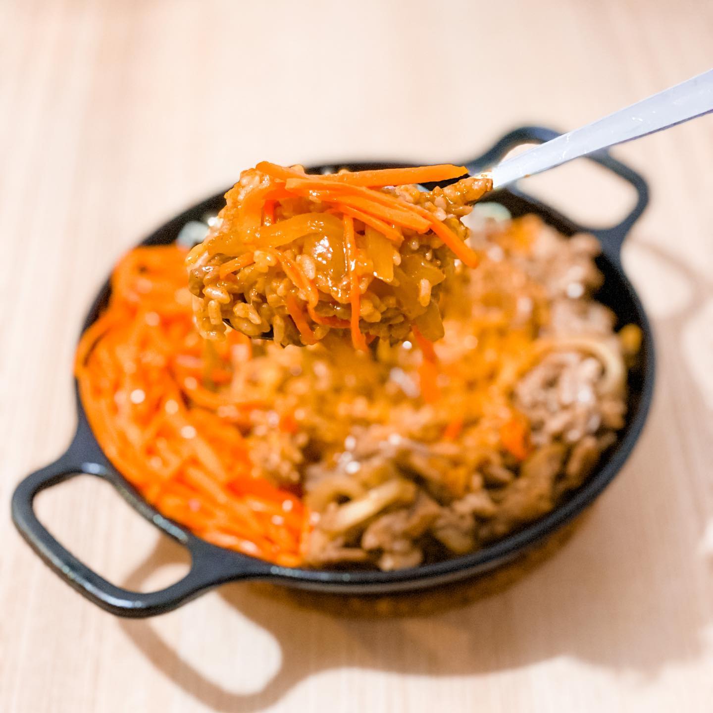 自製韓式鑄鐵鍋拌飯 - step 1