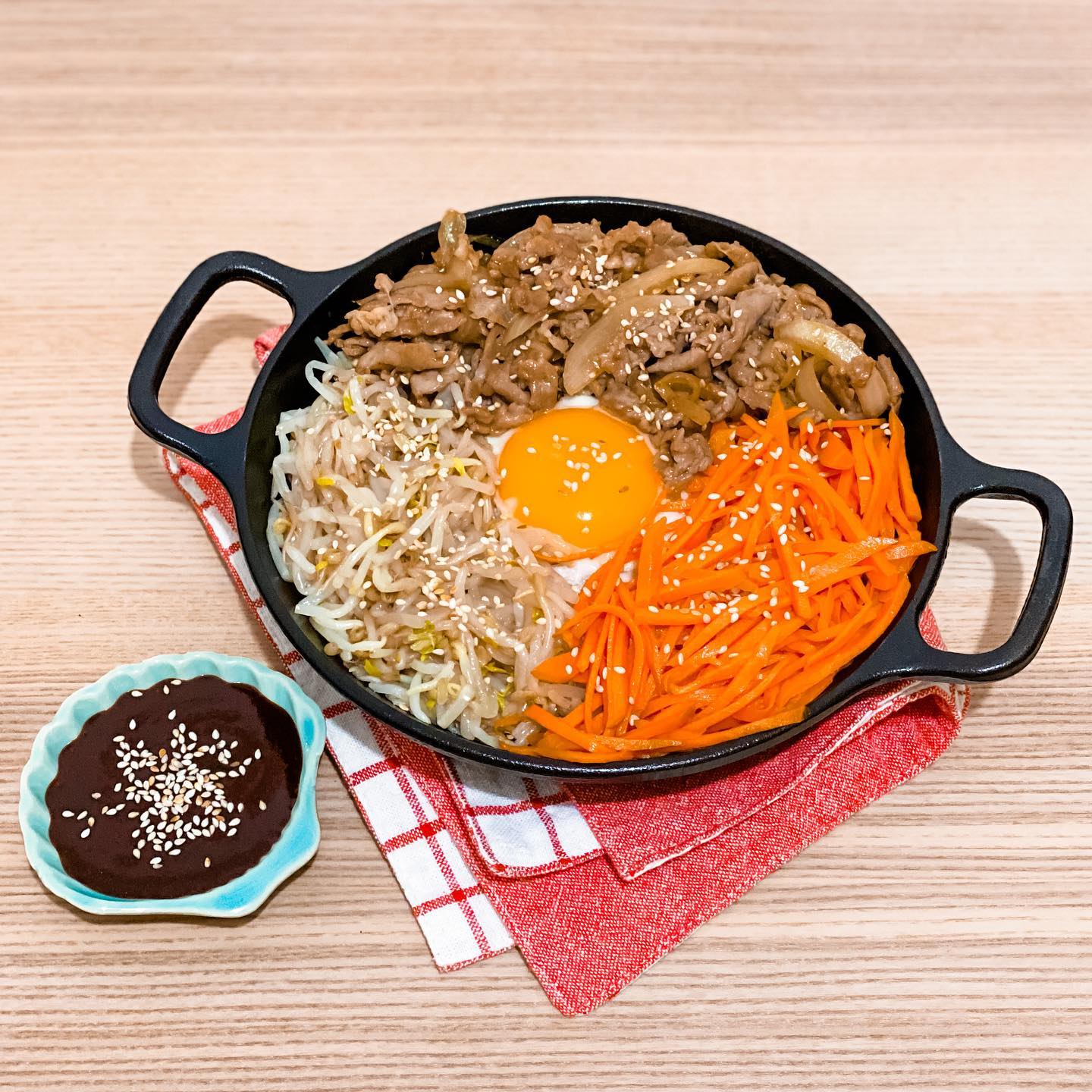 自製韓式鑄鐵鍋拌飯