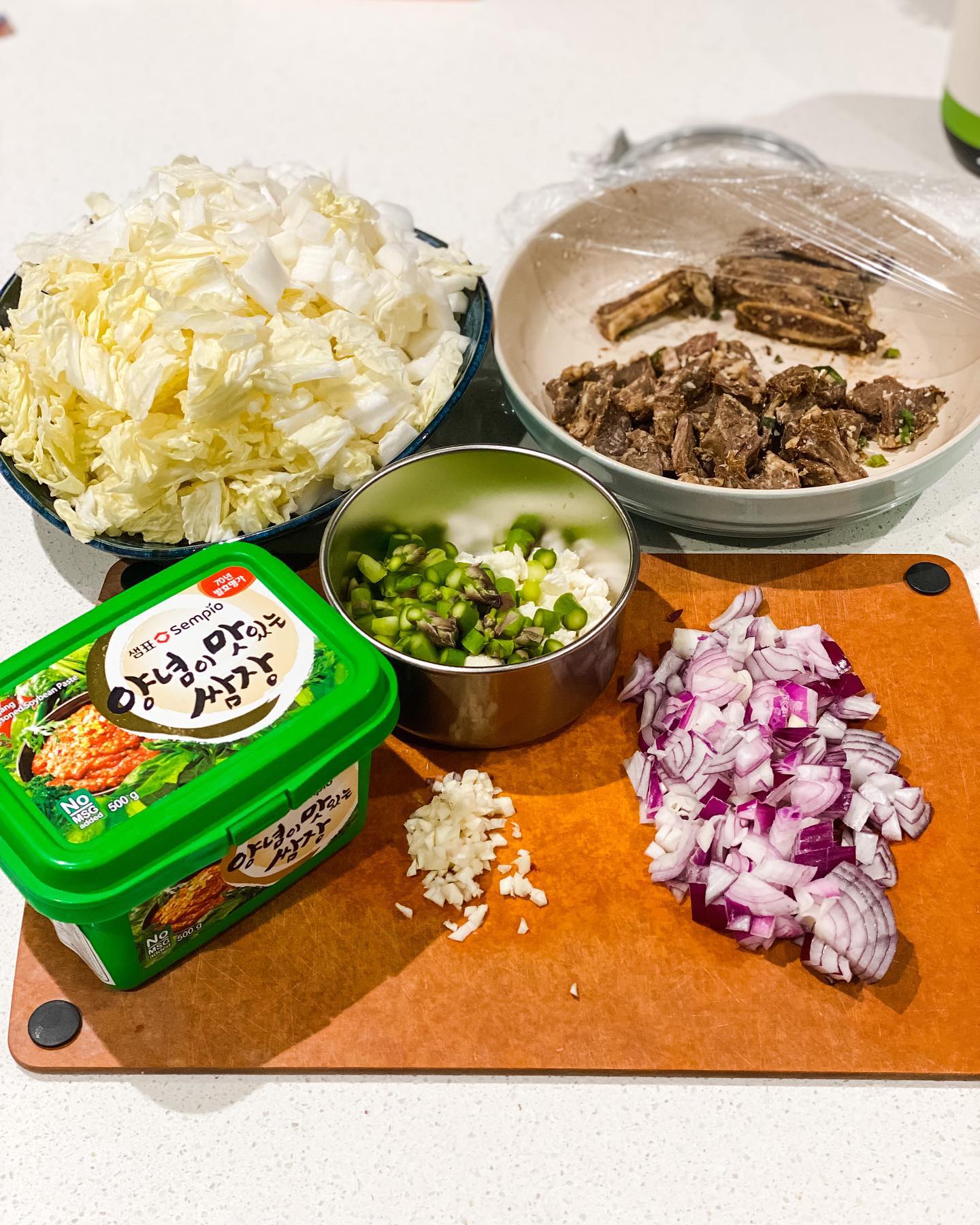 Korean Ssam Jang Fried Rice - step 1