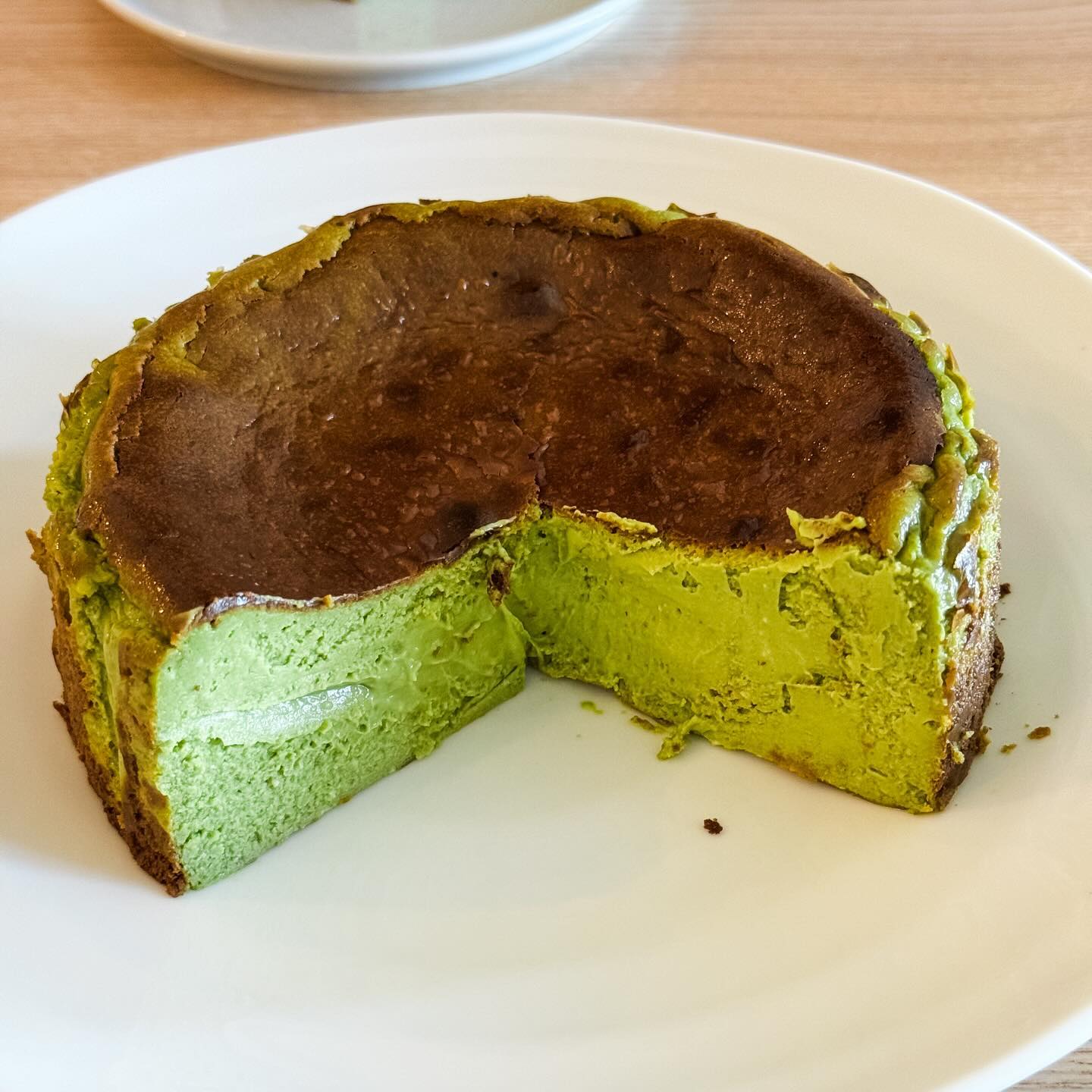 抹茶半熟軟心巴斯克芝士蛋糕 - step 2