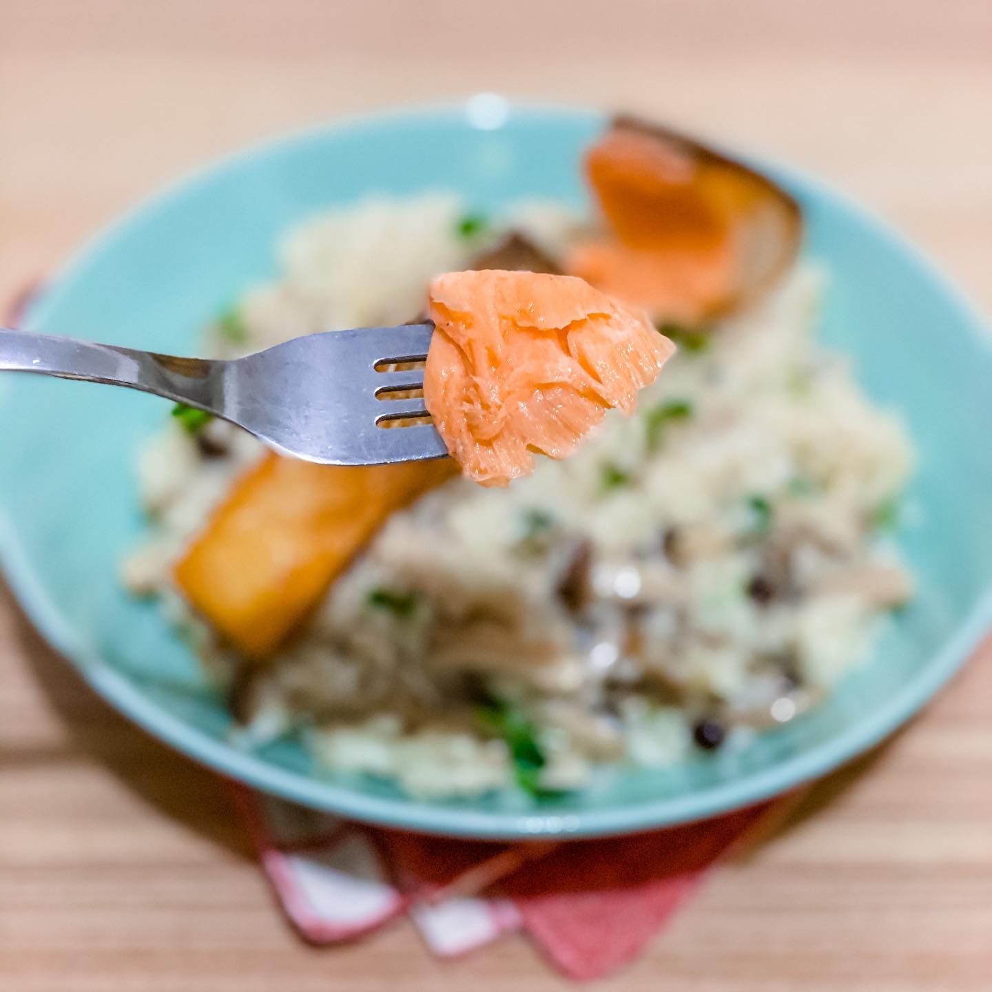 香煎三文魚配雜菌意大利飯 - step 1
