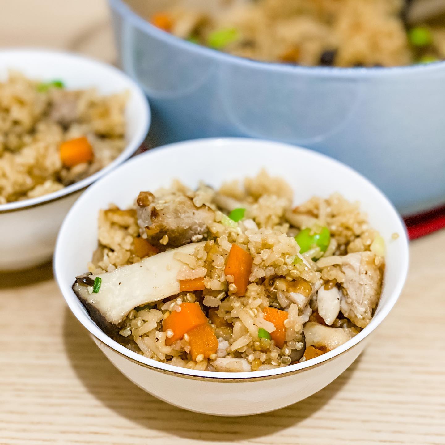 Quinoa Chicken Zosui - step 1