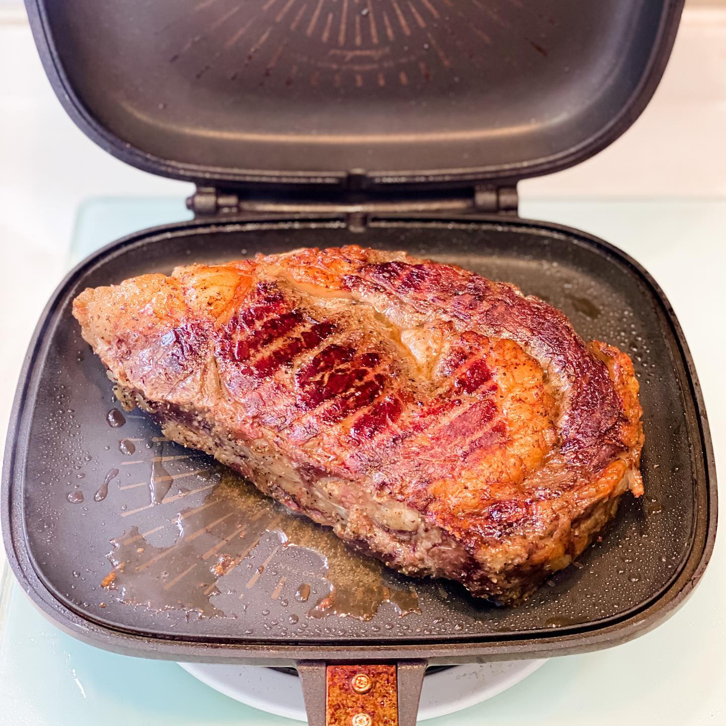 Reverse sear steak 先烤後煎慢烤肉眼扒 (不使用慢煮棒) - step 4