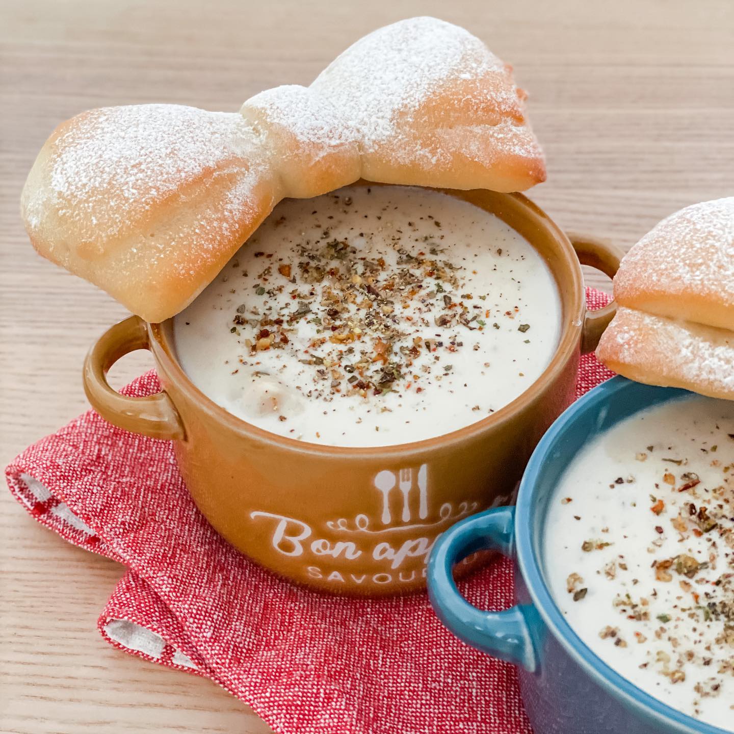 少女心大爆發 — 蝴蝶結麵包🎀 - step 1