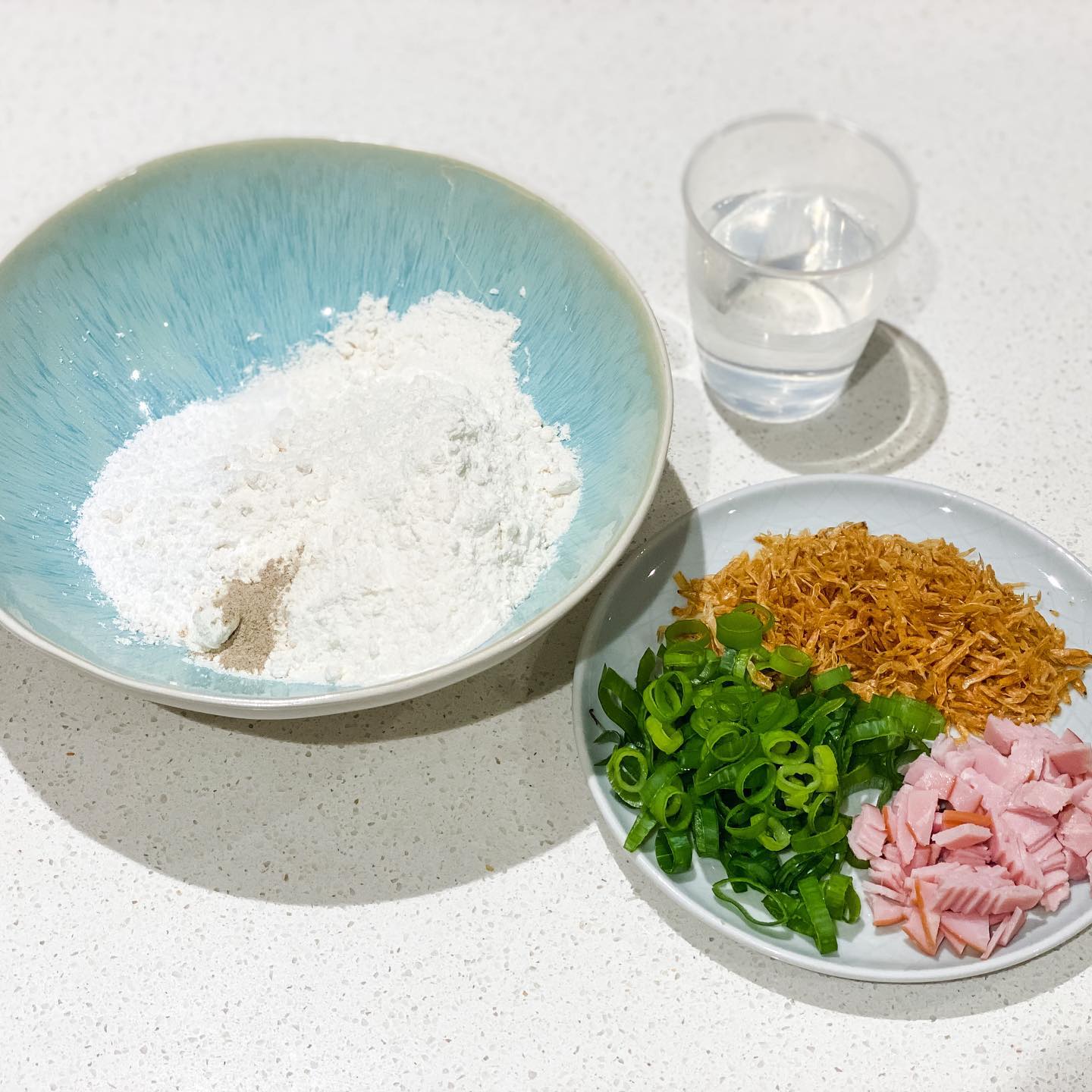 櫻花蝦煎薄罉 - step 1