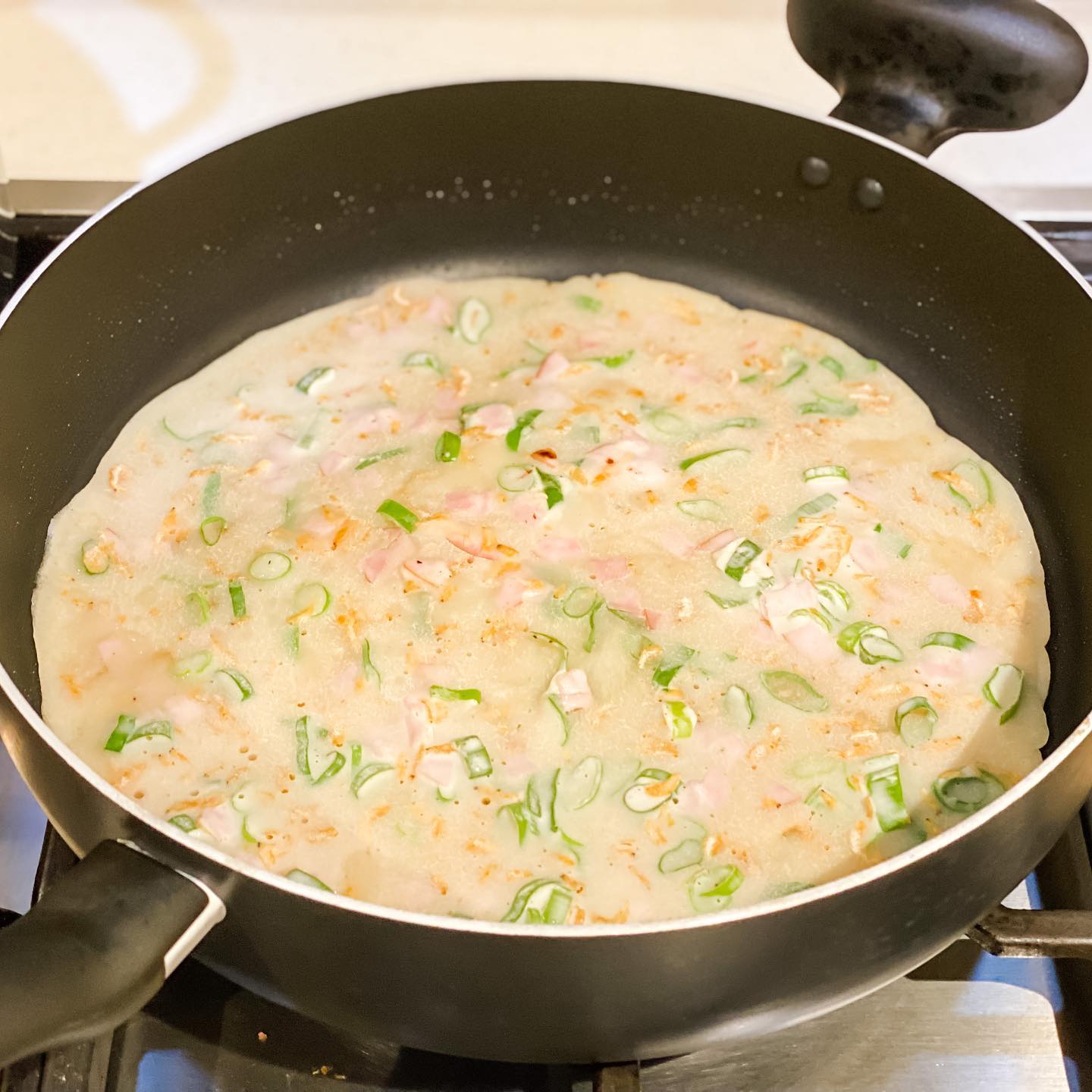 櫻花蝦煎薄罉 - step 6