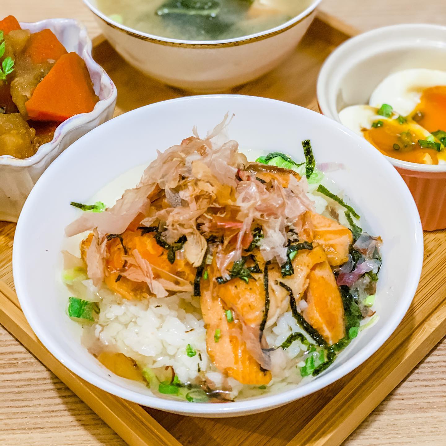 日式三文魚茶漬飯 - step 1