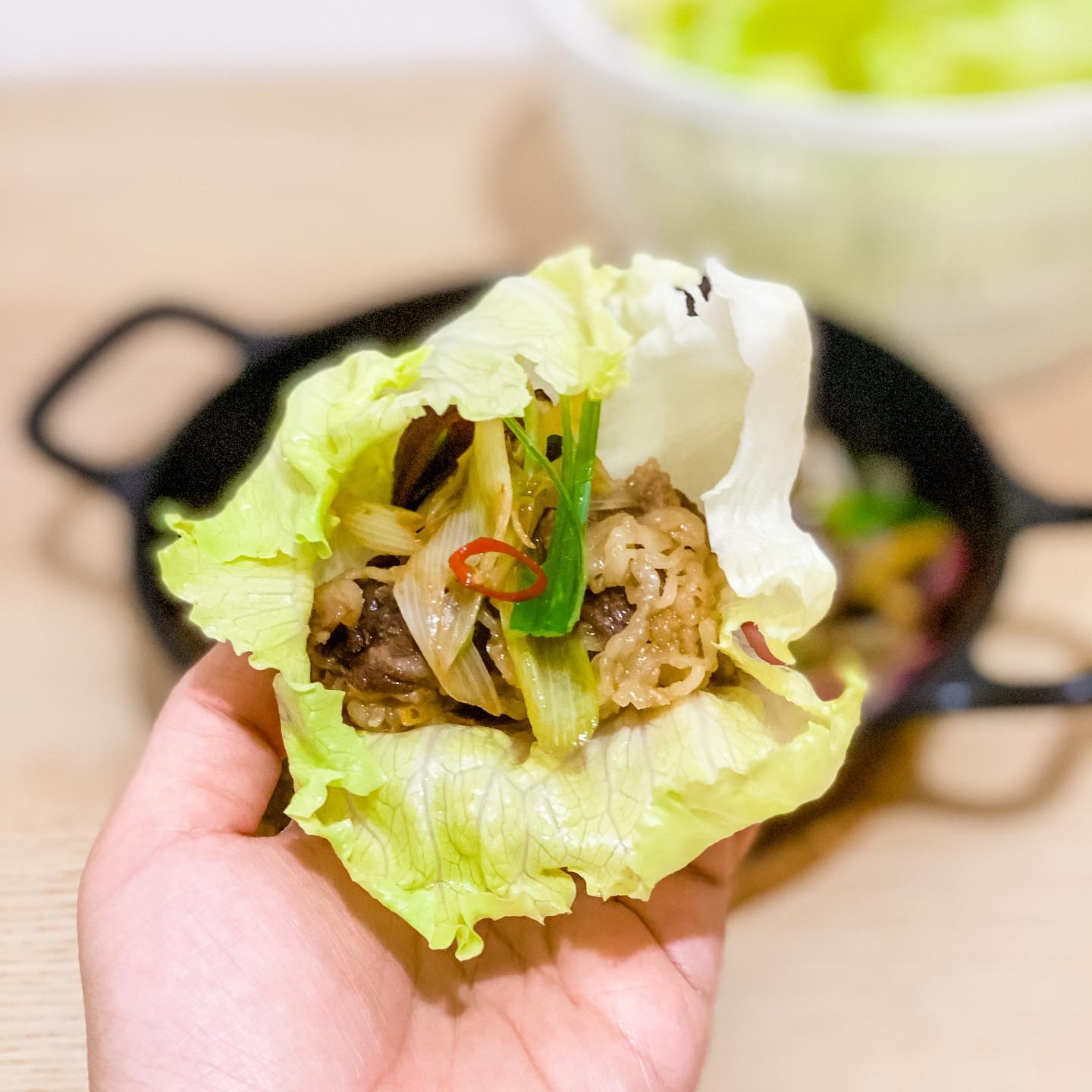 超簡單小菜 - 京葱爆牛肉配生菜 - step 2