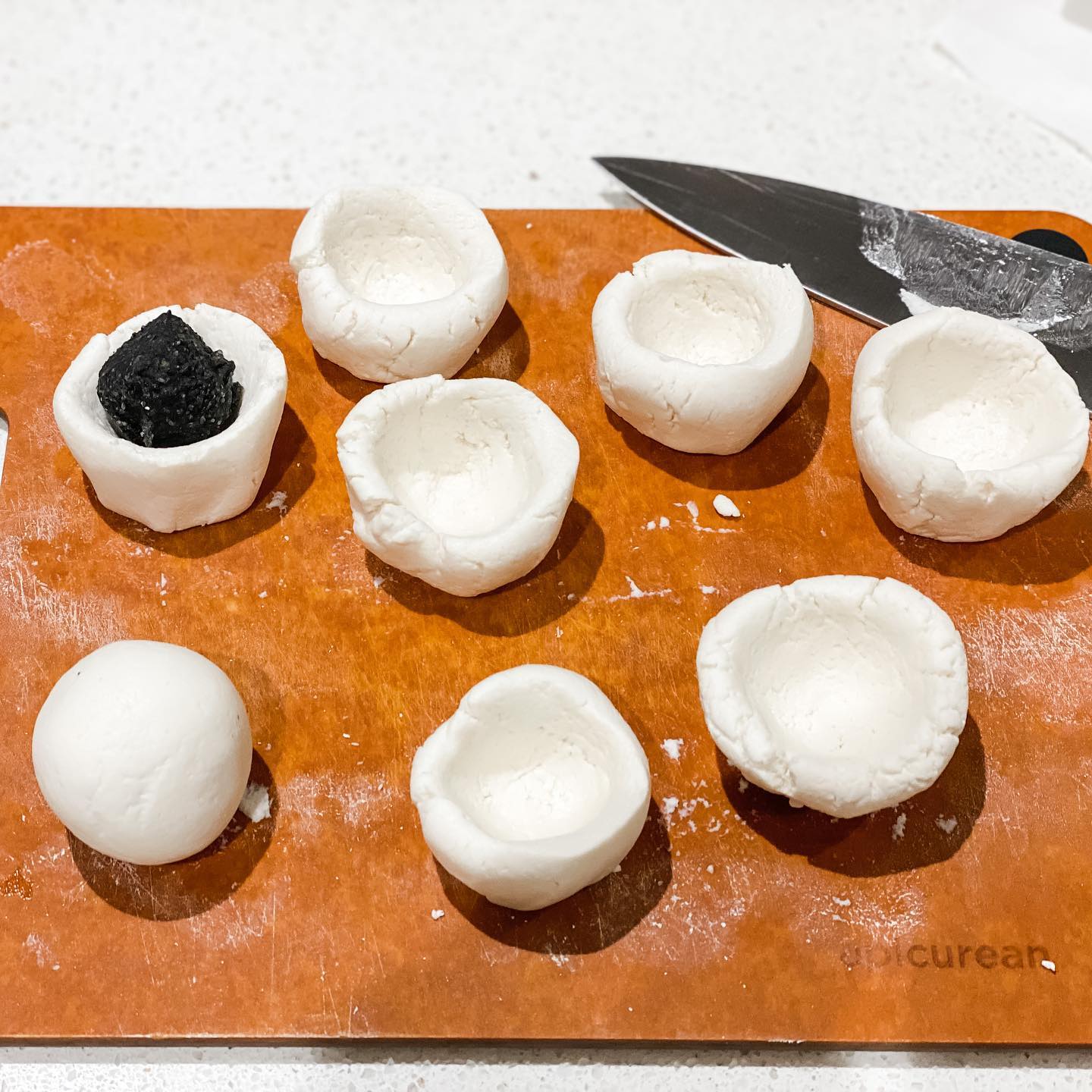 自製流心芝麻餡 豆腐湯圓 - step 7