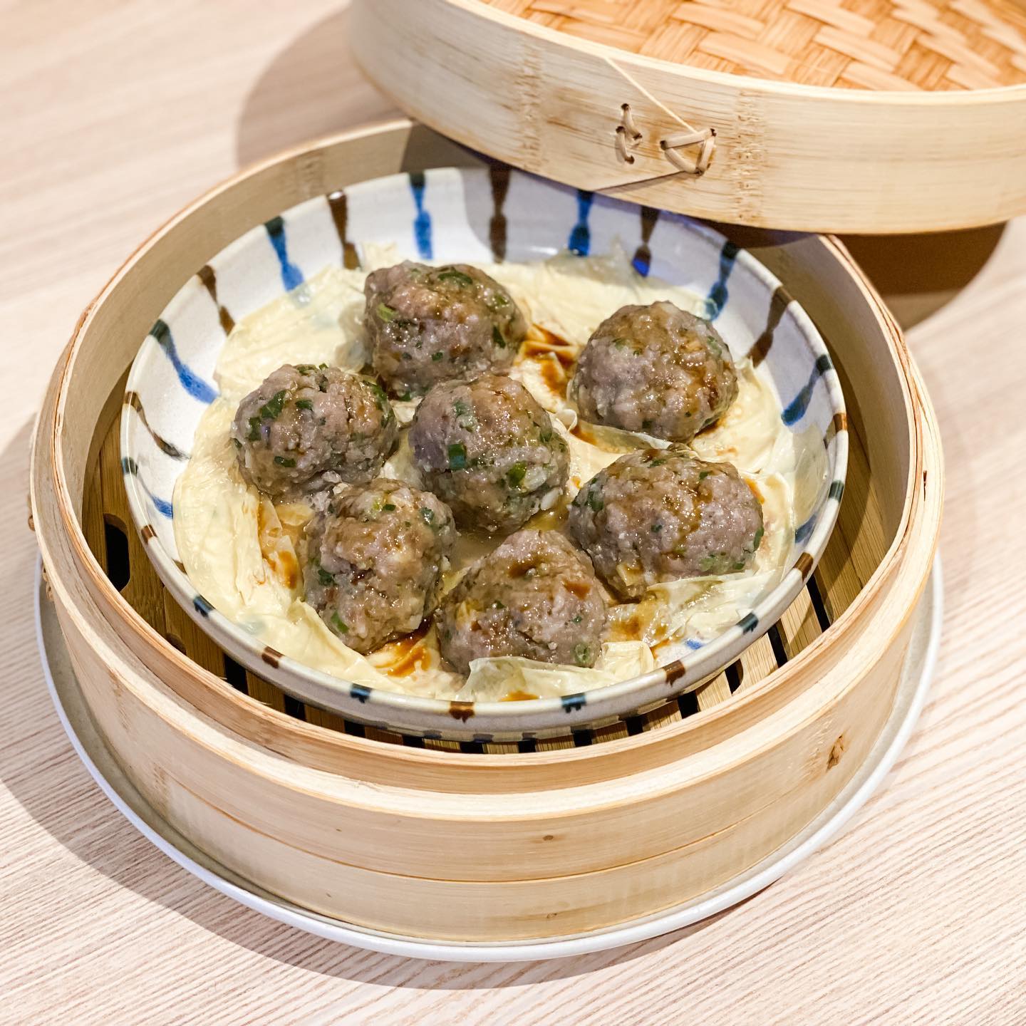 Steamed Meatballs with Bean Curd
