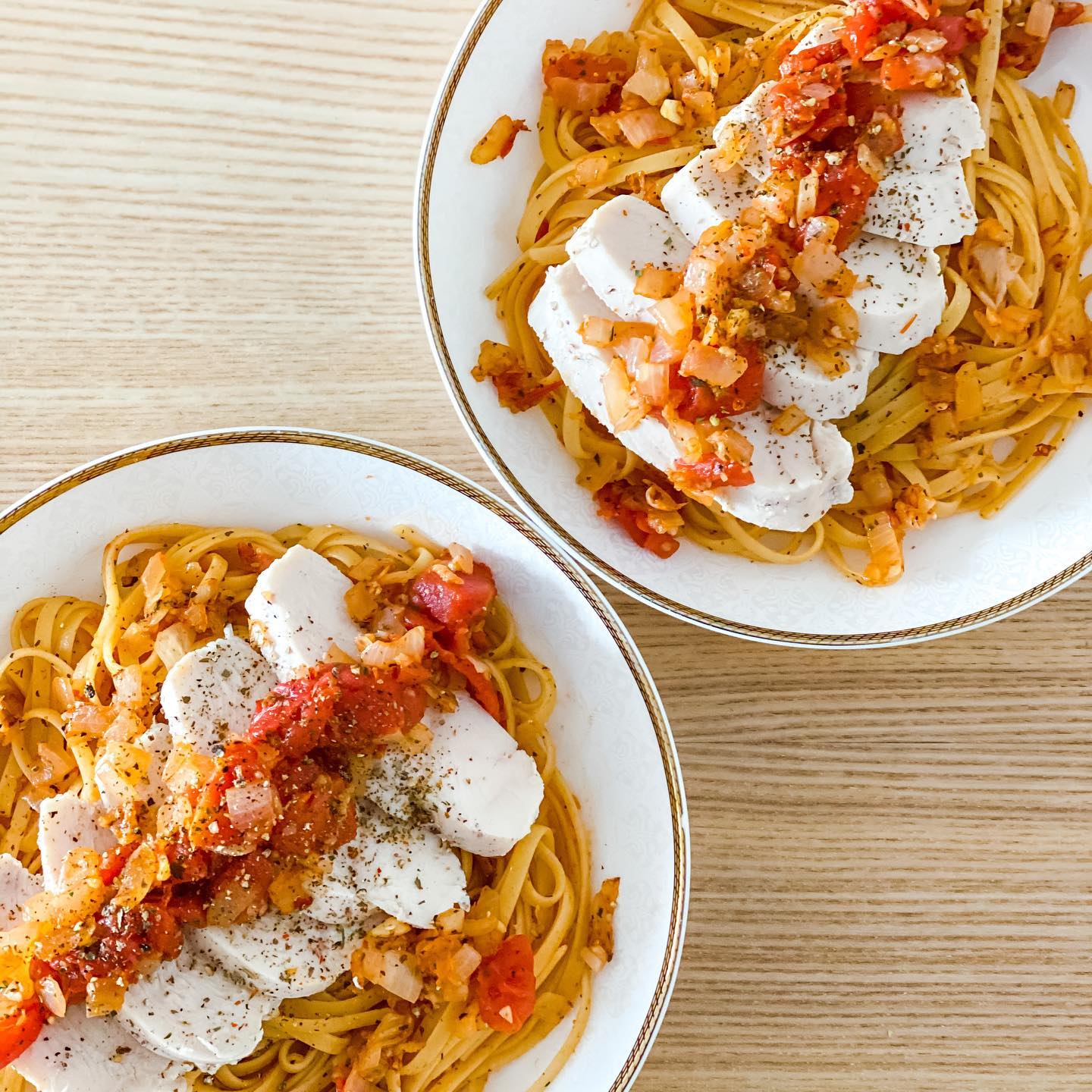 Tomato Chicken Fettuccine - step 1
